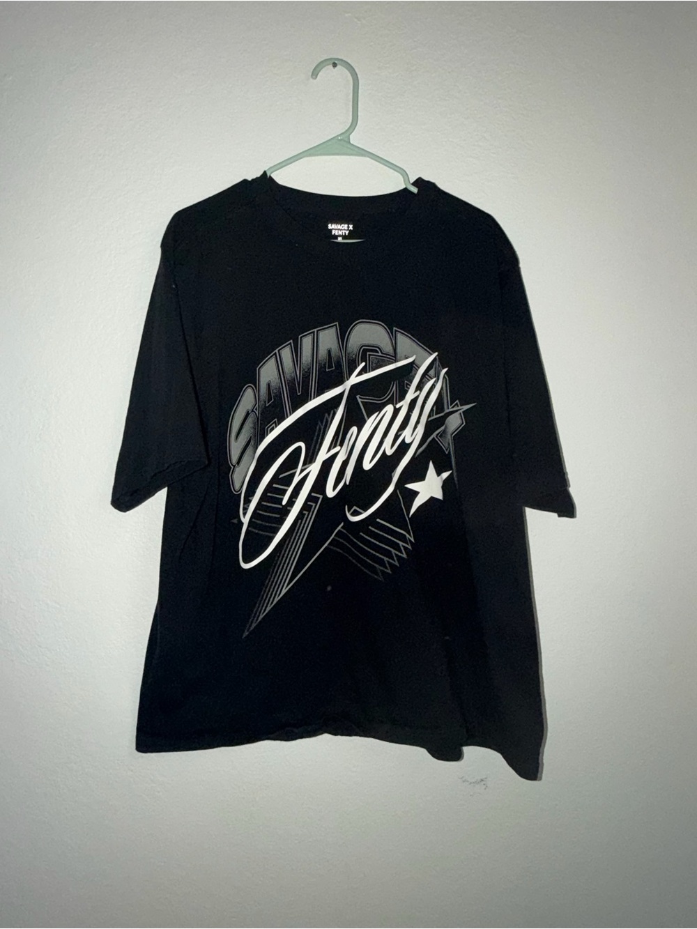 Savage X Fenty Black Short-Sleeve Graphic Tee